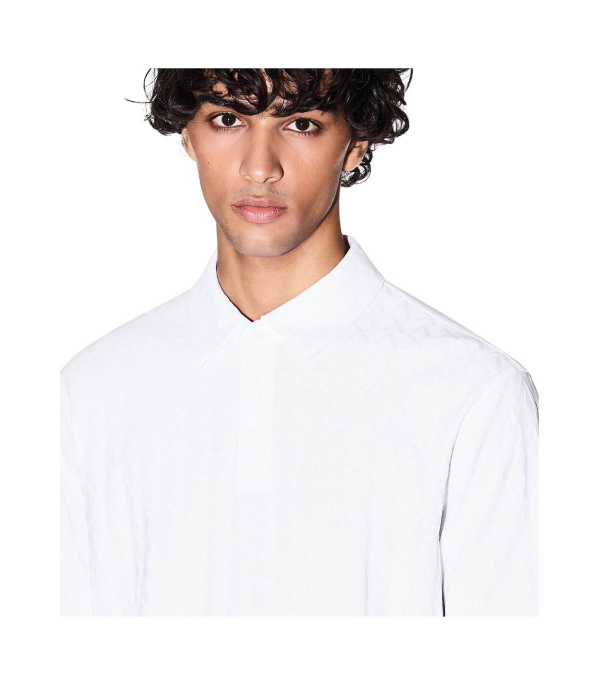 Armani Exchange - Polo Blanco para Hombre