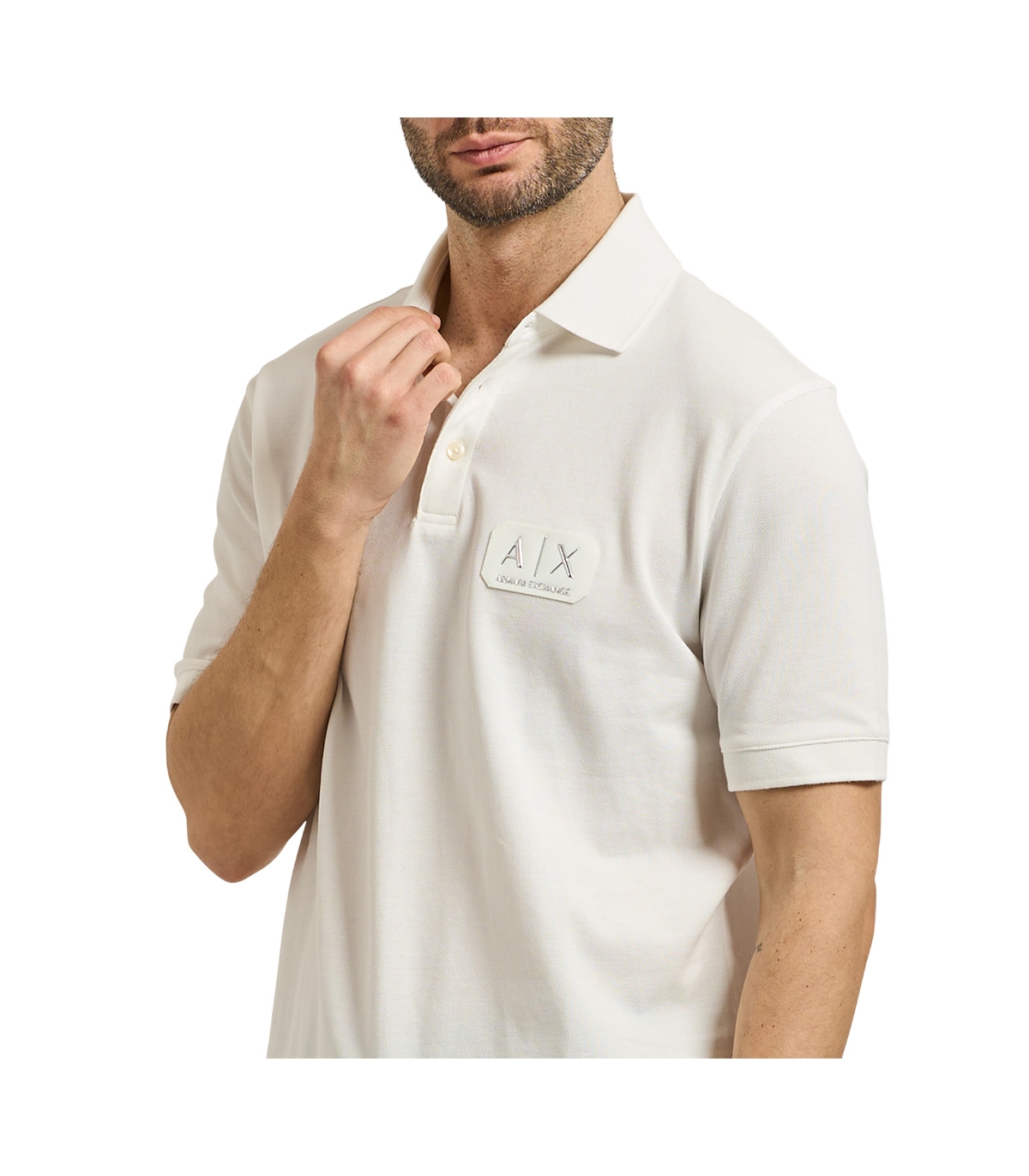 Armani Exchange - Polo Blanco para Hombre