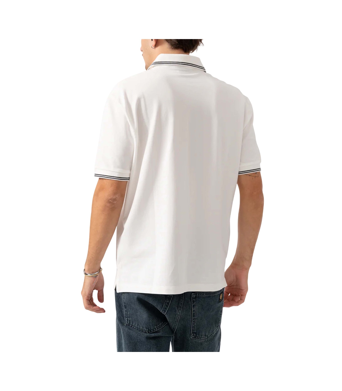 Armani Exchange - Polo Blanco para Hombre - off white