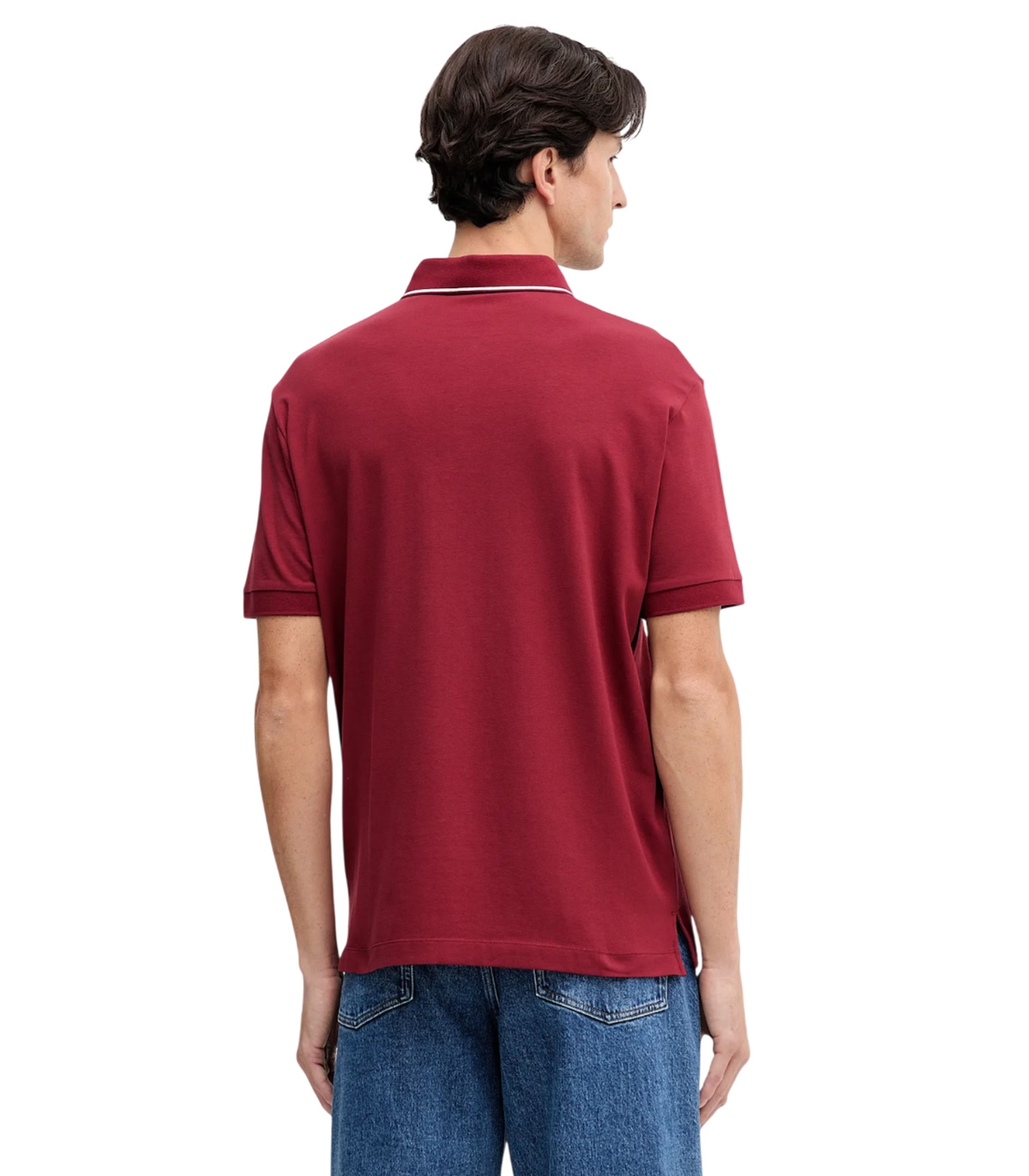 Armani Exchange - Polo Burdeos para Hombre