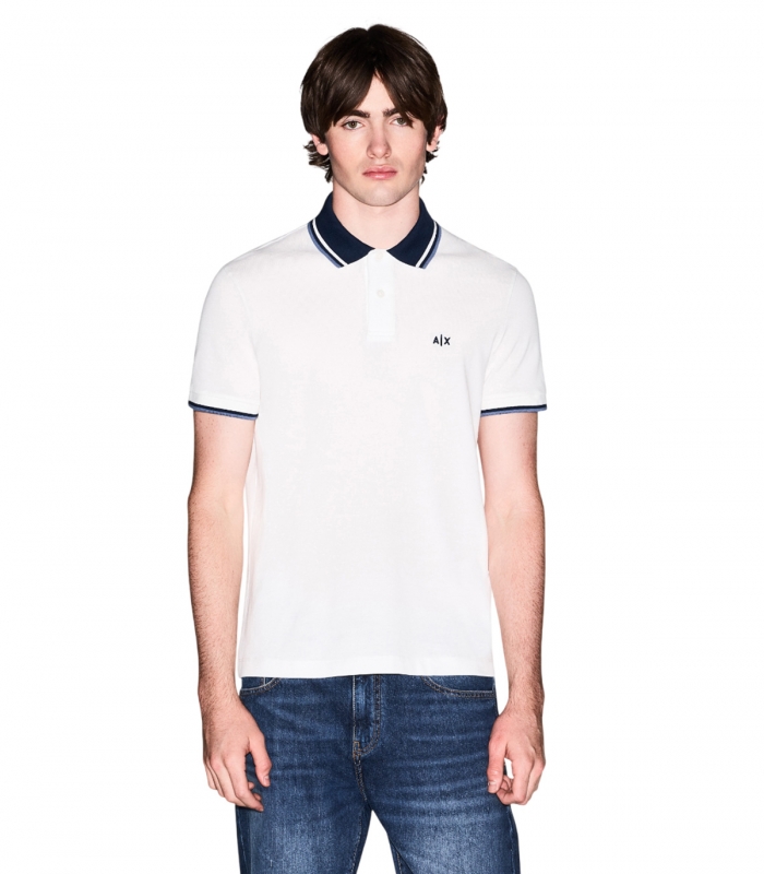 Armani Exchange - Polo Blanco para Hombre
