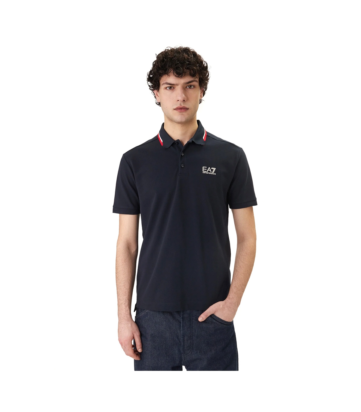 EA7 - Polo Azul para Hombre - Train Summer