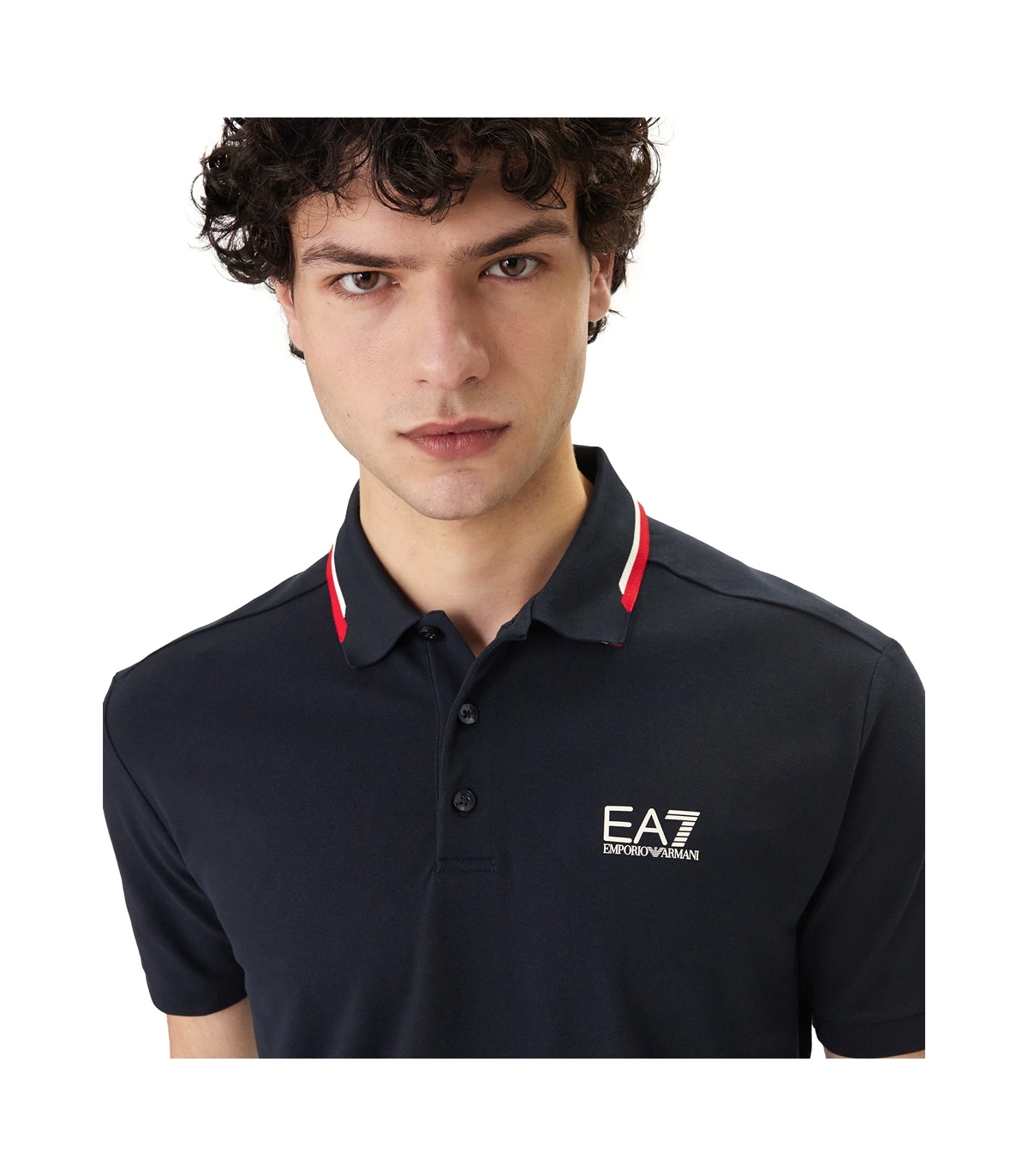 EA7 - Polo Azul para Hombre - Train Summer