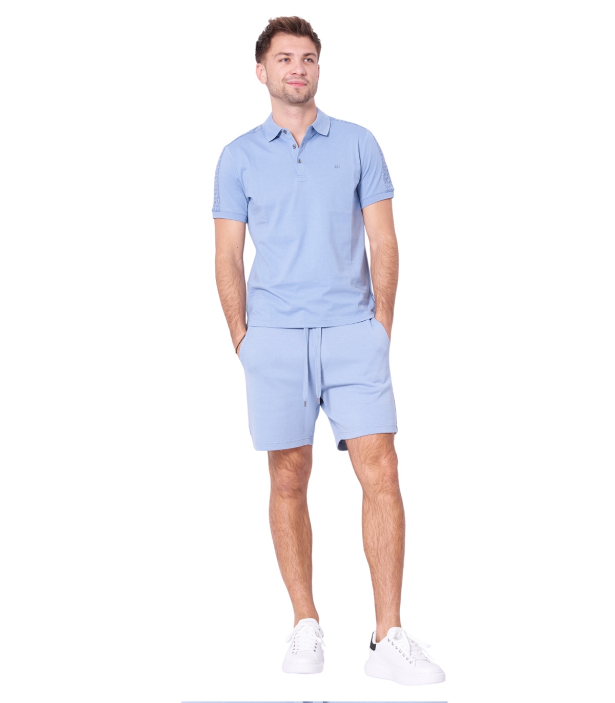 Michael Kors - Polo Celeste para Hombre