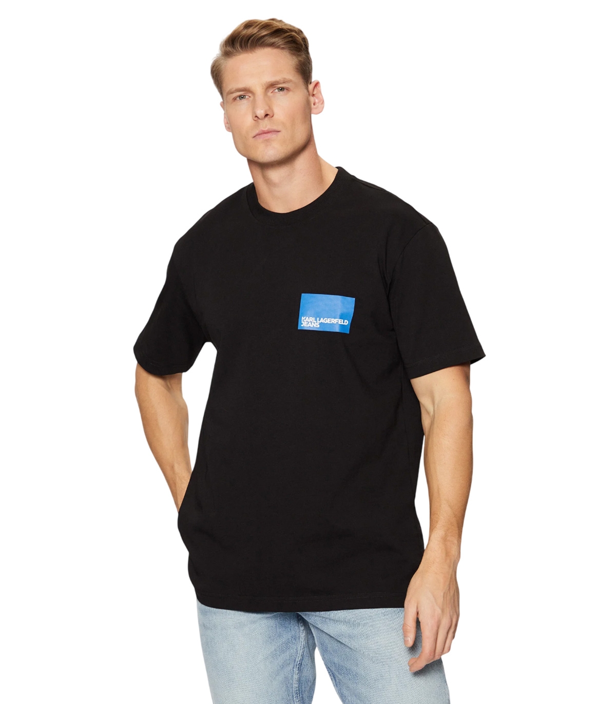 Karl Lagerfeld - Camiseta Negra para Hombre