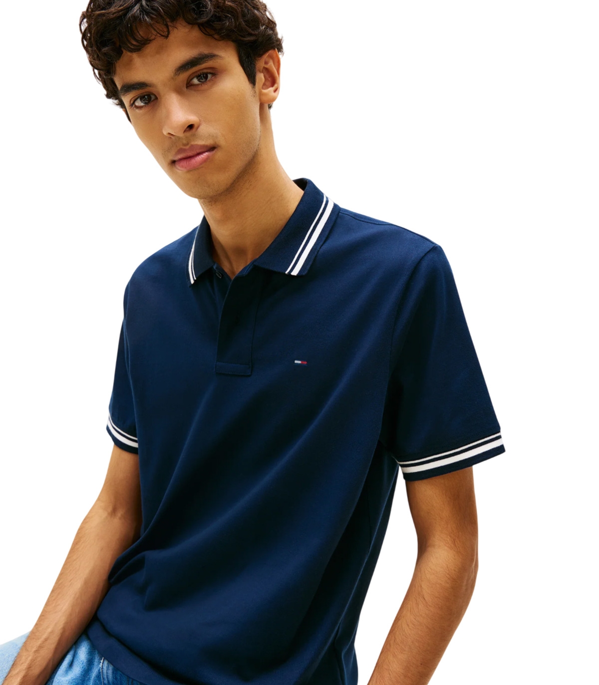 Tommy Jeans - Polo Azul Marino para Hombre