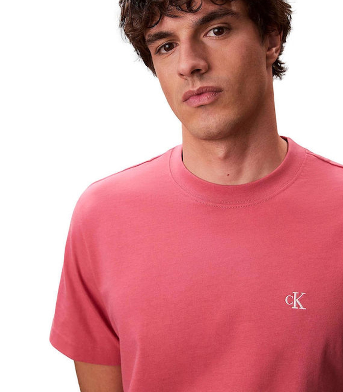 Calvin Klein - Camiseta Rosa para Hombre - Brilliant Pink