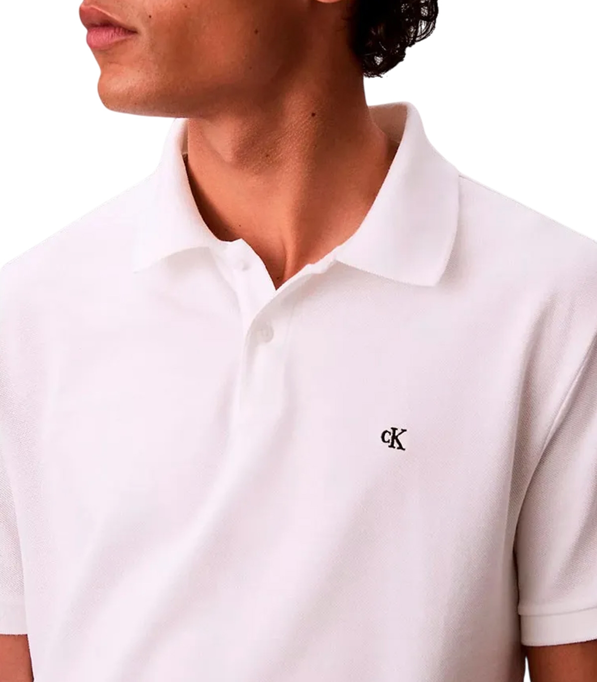 Calvin Klein - Polo Blanco para Hombre