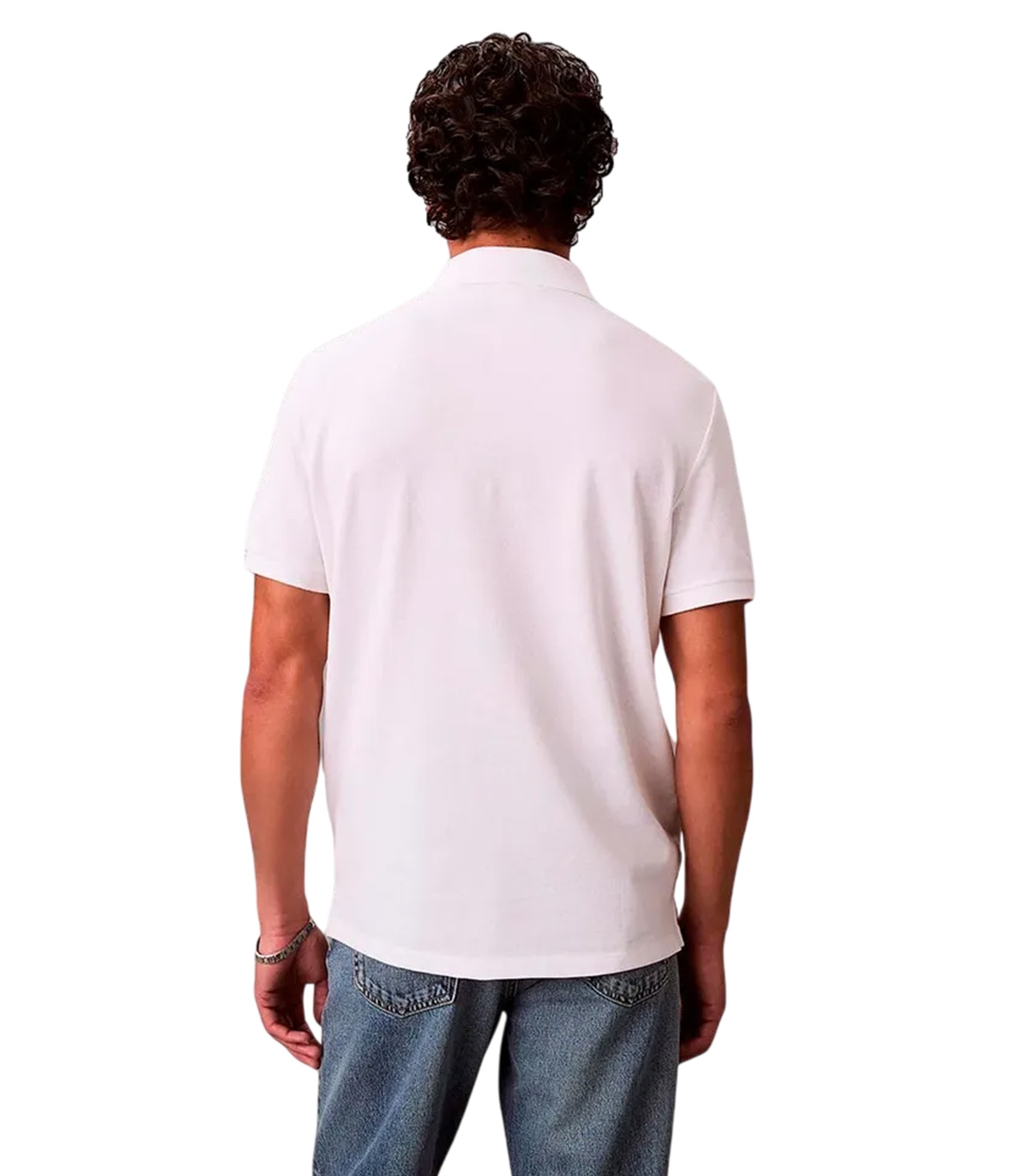 Calvin Klein - Polo Blanco para Hombre