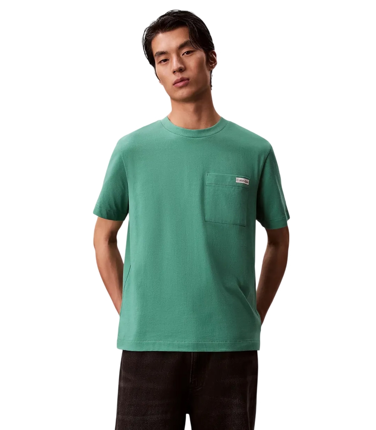 Calvin Klein - Camiseta Verde para Hombre - Wild Green