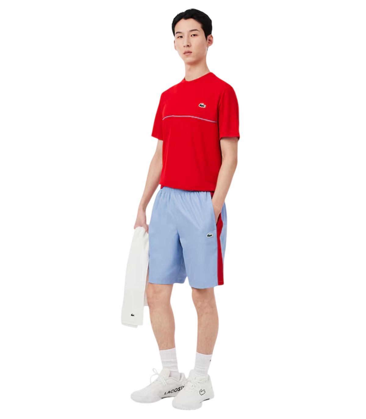 LACOSTE conjunto rojo