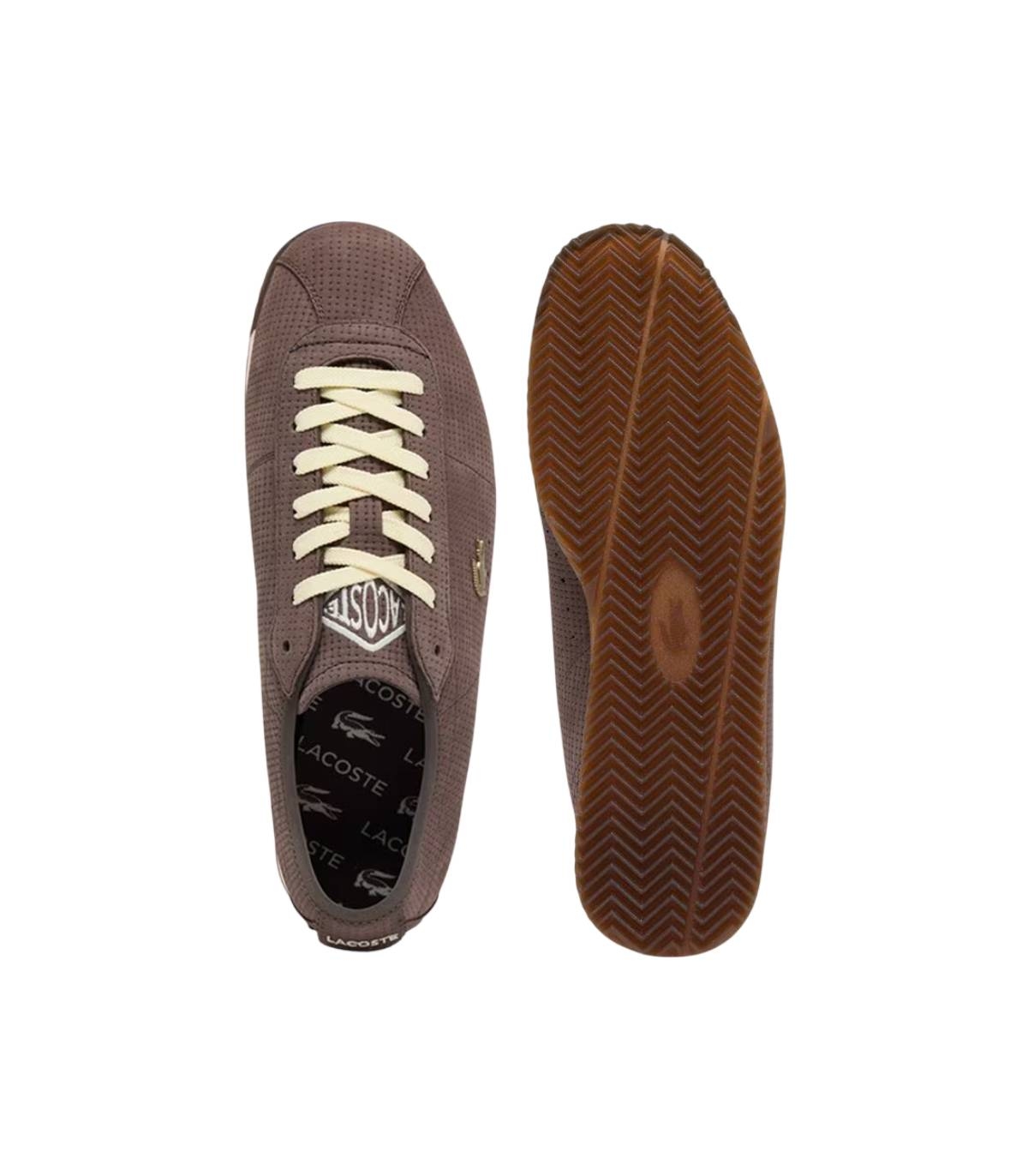 Lacoste - Zapatillas Marrones para Hombre - Club Low