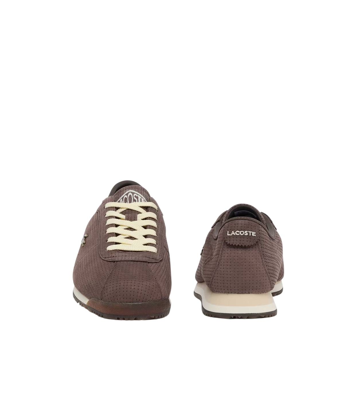 Lacoste - Zapatillas Marrones para Hombre - Club Low