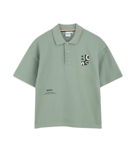 Boss - Polo Verde para Niños - Green Bay