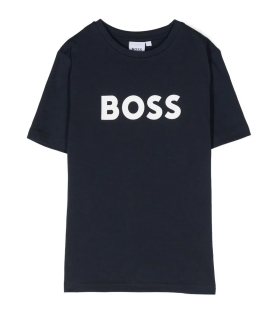 Boss - Camiseta Azul para Niños - Logo t shirt