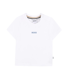 Boss - Camiseta Blanca para Bebés - Younger Boys White Logo
