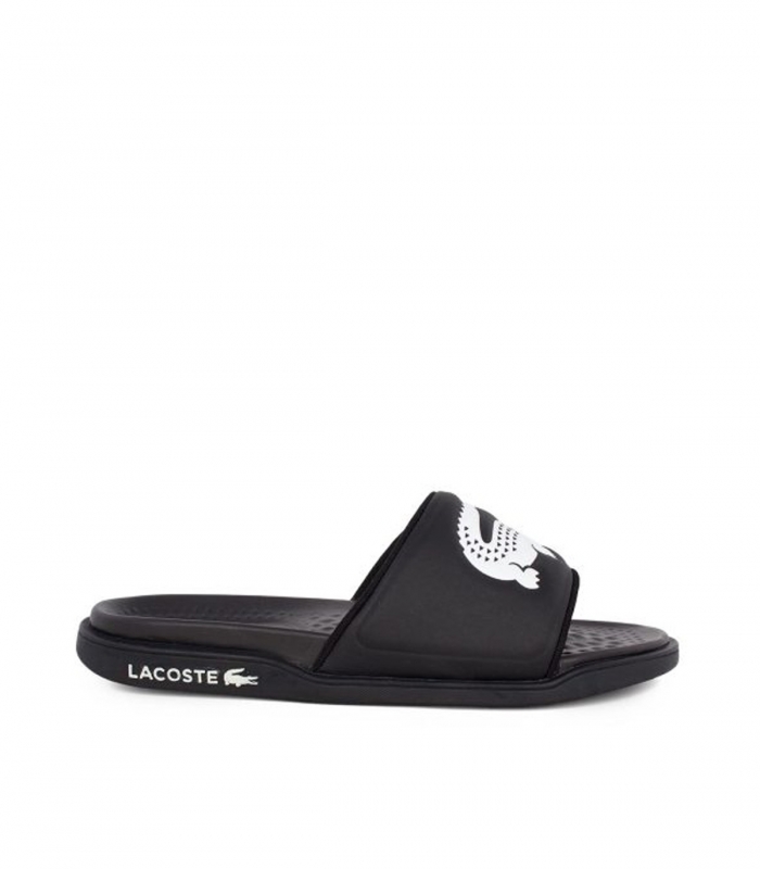 Lacoste - Chanclas Negras para Hombre - Serve Slide Dual
