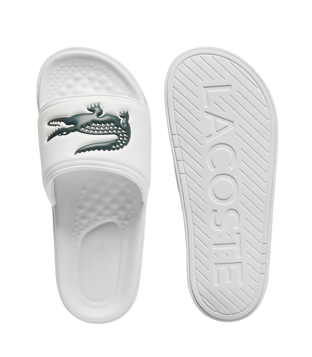 Lacoste - Chanclas Blancas para Hombre - Serve Slide