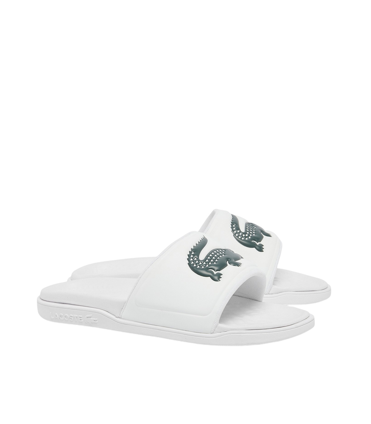 Lacoste - Chanclas Blancas para Hombre - Serve Slide