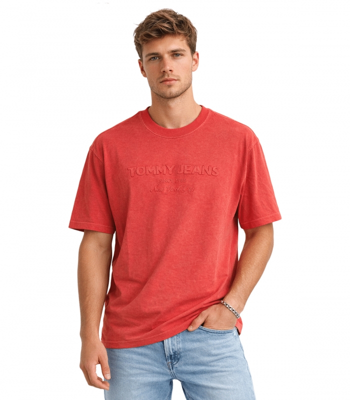 Tommy Jeans - Camiseta Naranja para Hombre - 90S NEW CLASSICS