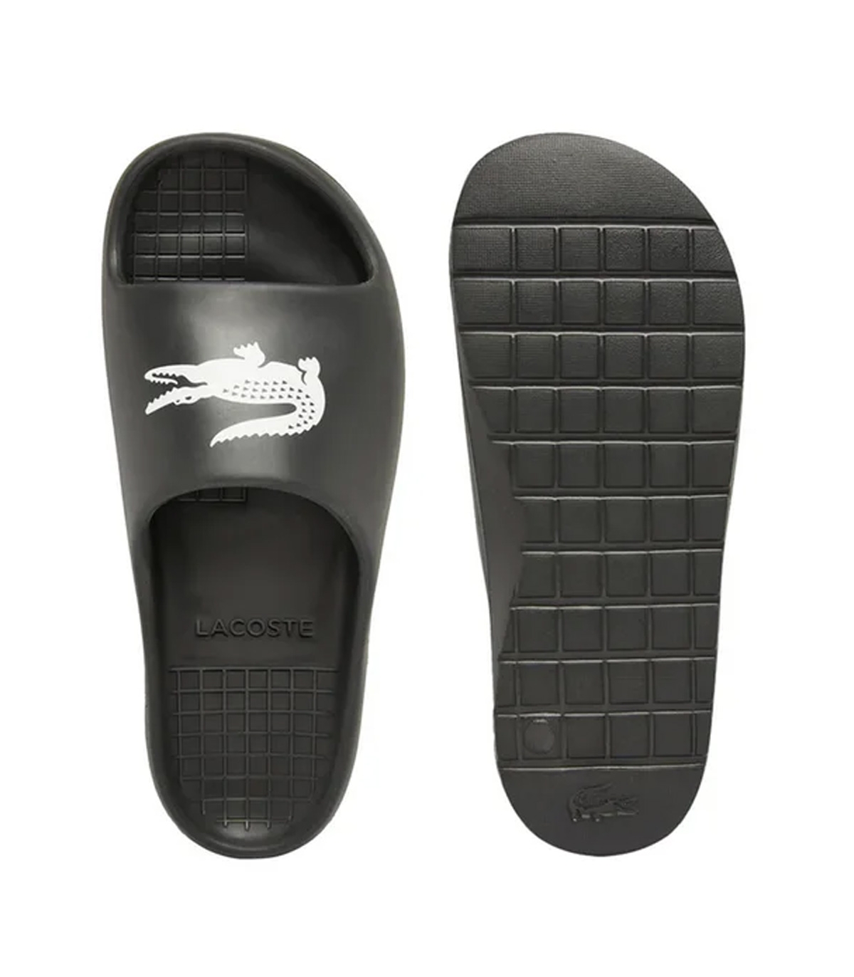 Lacoste - Chanclas Negras para Hombre - Serve Slide
