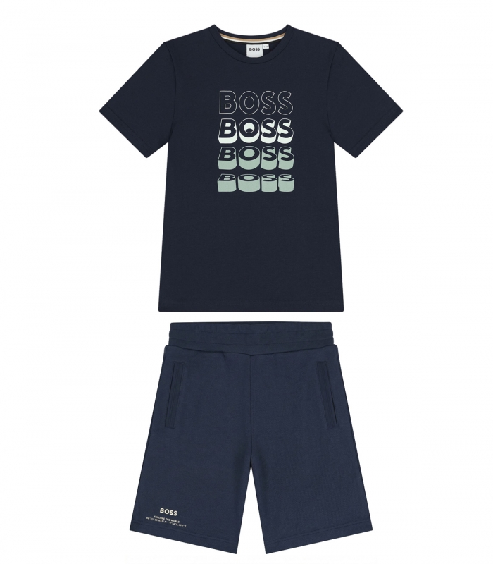 Boss - Conjunto Azul para Adeolescentes - Boys Navy Blue Logo