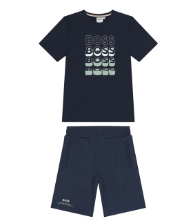 Boss - Conjunto Azul para Bebés - Boys Navy Blue Logo