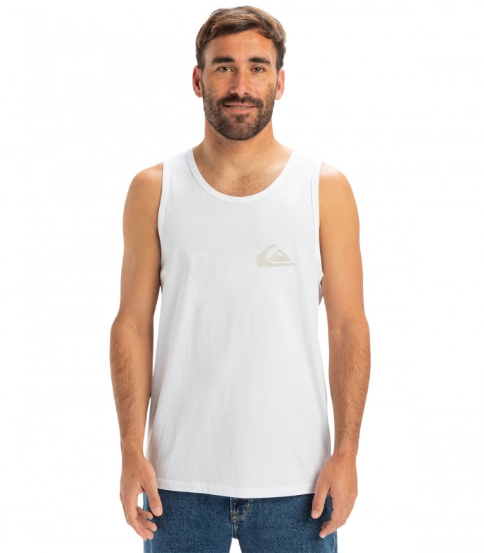 Quiksilver - Camiseta Blanca para Hombre - Logo Tank