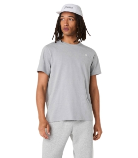 Asics- Camiseta Gris para Hombre- Aspiral Embroidery