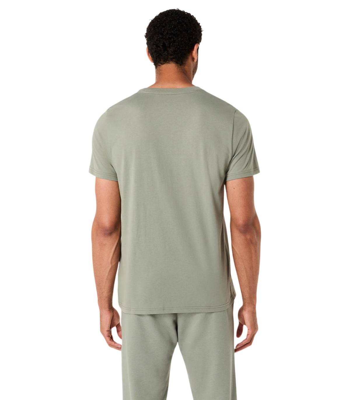 Asics - Camiseta Verde para Hombre - Aspiral Embroidery