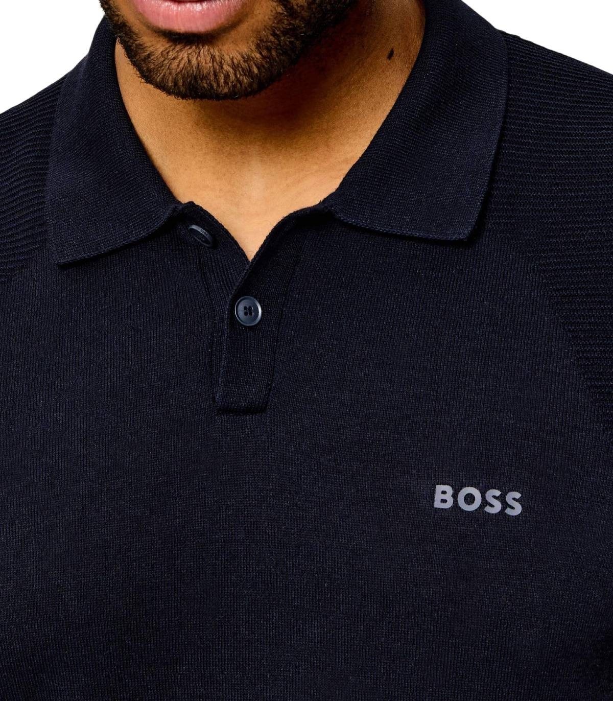 Boss - Polo Azul Marino para Hombre