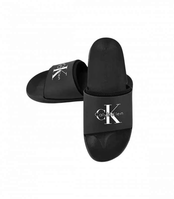 Calvin Klein - Chanclas Negras para Hombre - Slide Rubber
