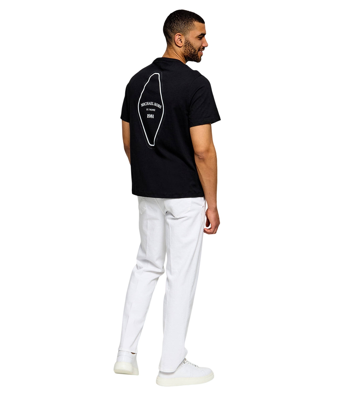 Michael Kors - Camiseta Negra para Hombre - Logotipo
