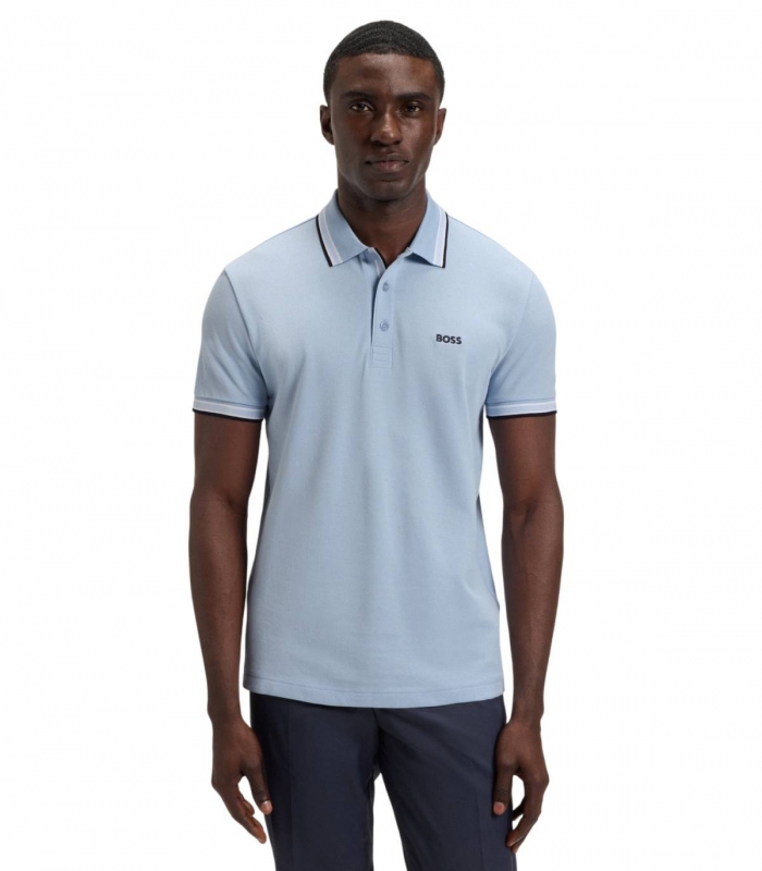 Boss - Polo Celeste para Hombre