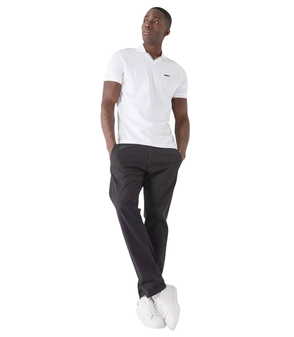 Boss - Polo Blanco para Hombre