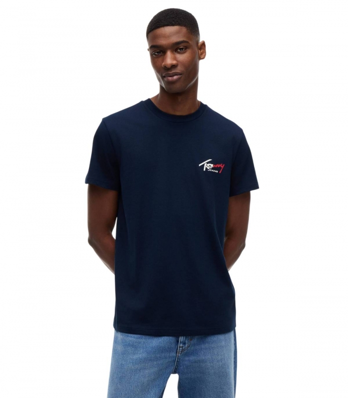 Tommy Jeans - Camiseta Azul Marino para Hombre - Regular Fit