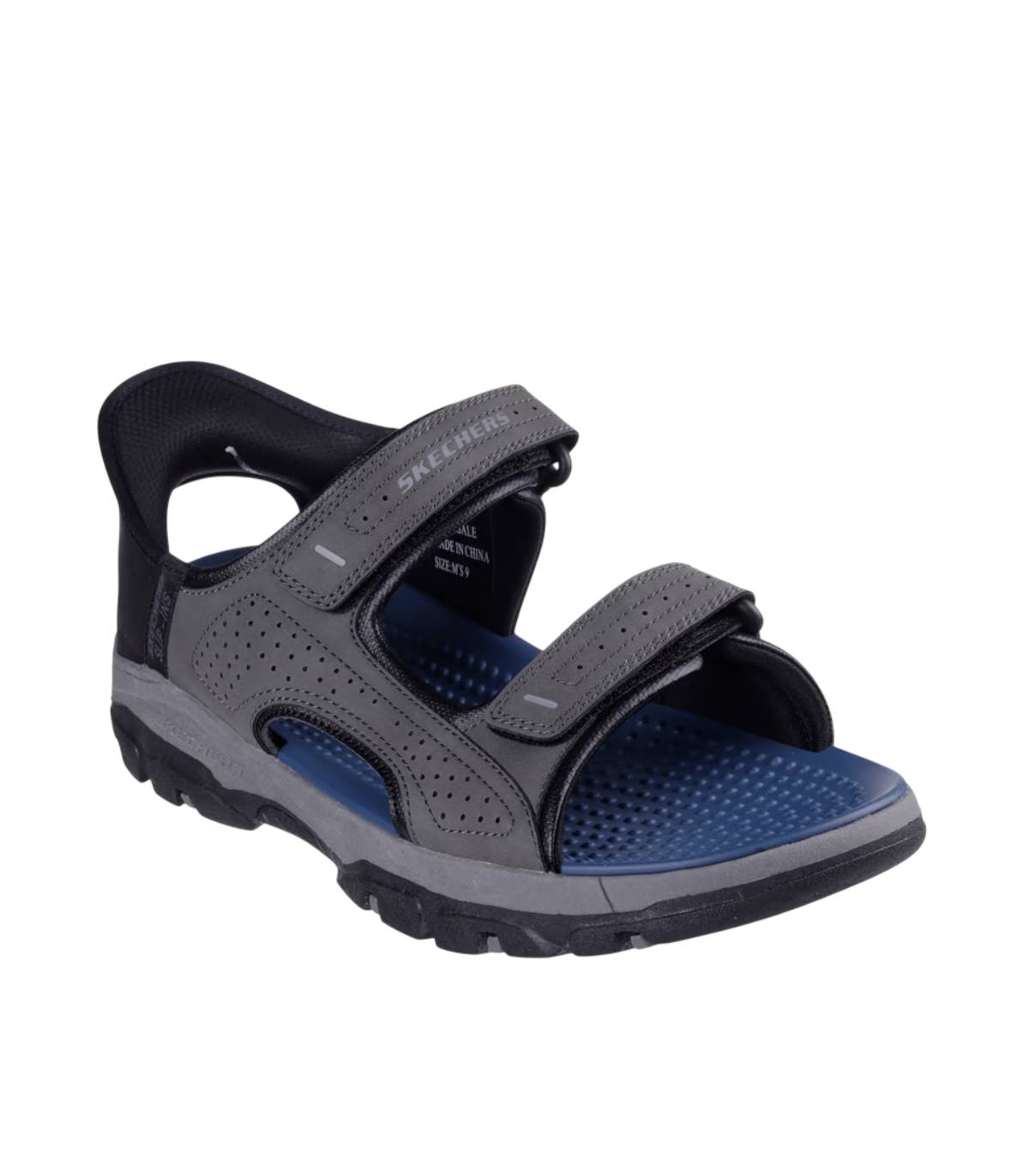 Skechers - Sandalias Grises para Hombre - Relaxed Fit