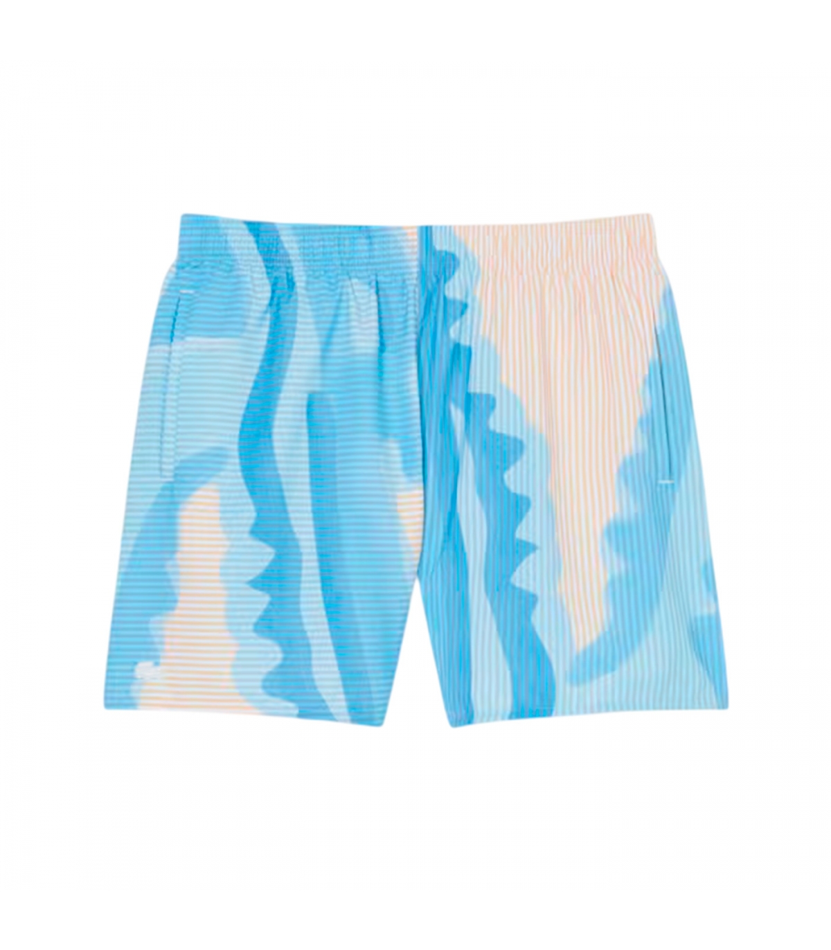 Lacoste - Bañador Azul Claro con rayas Para Hombres