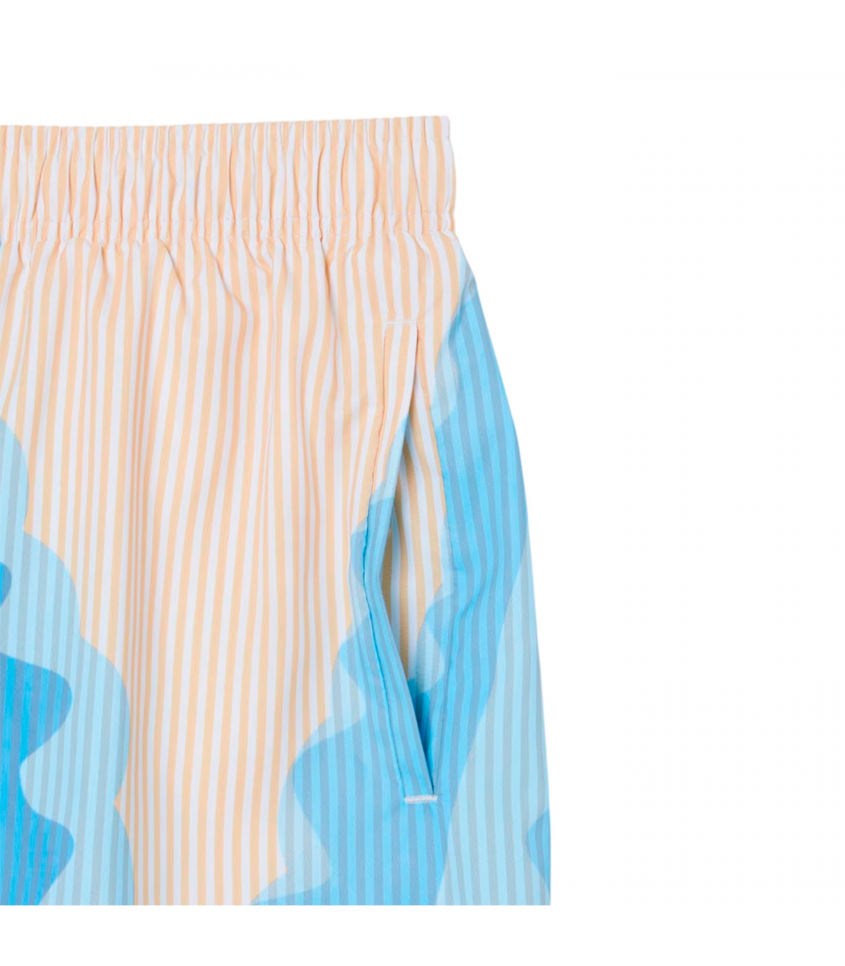 Lacoste - Bañador Azul Claro con rayas Para Hombres