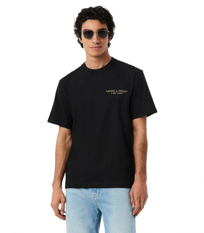 Lacoste - Camiseta Negra para Hombre
