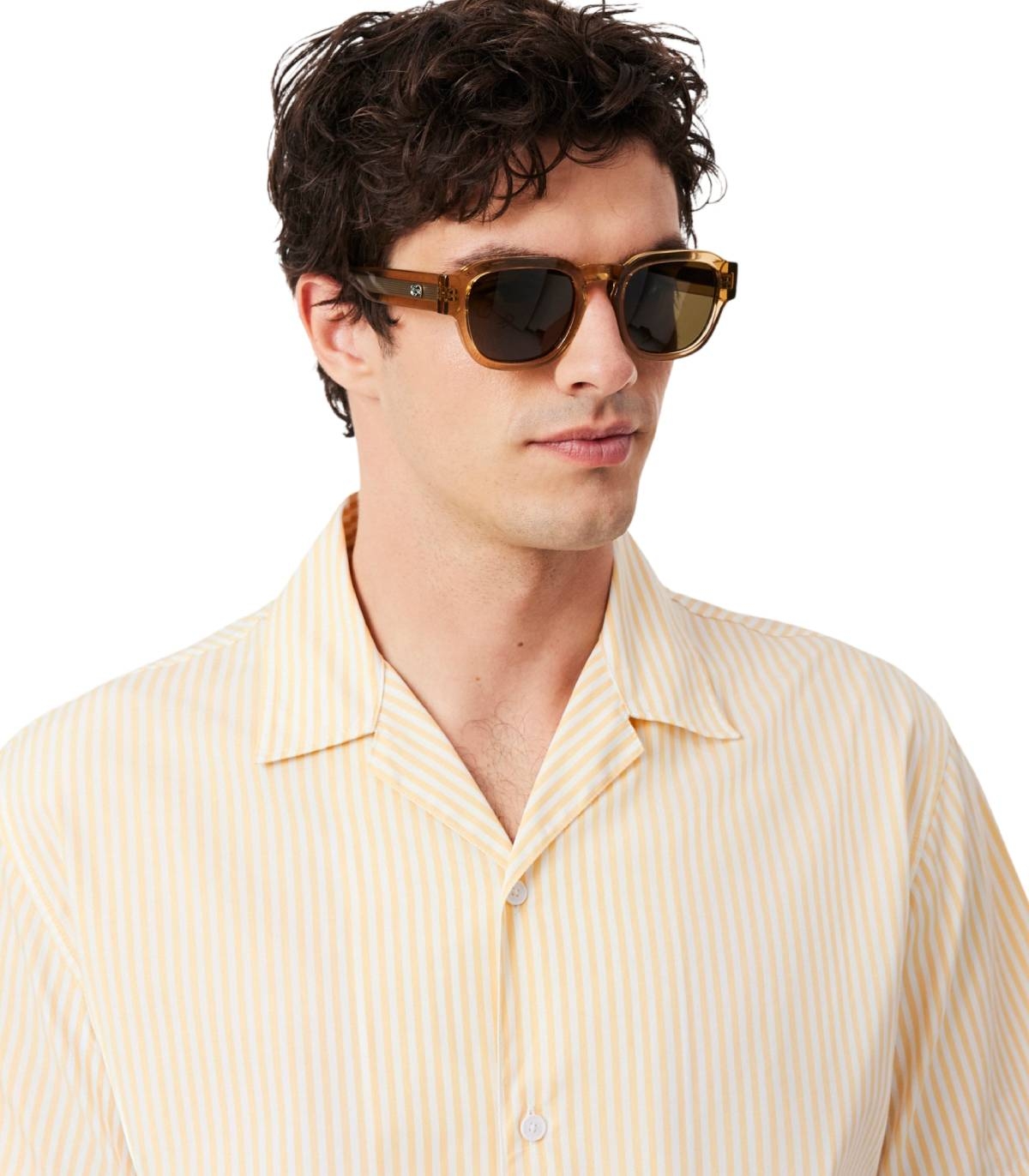 Lacoste - Camisa Amarilla para Hombre