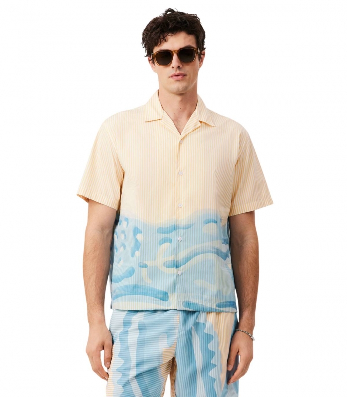 Lacoste - Camisa Amarilla para Hombre