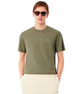 Lacoste - Camiseta Verde para Hombre - Branded Stripe