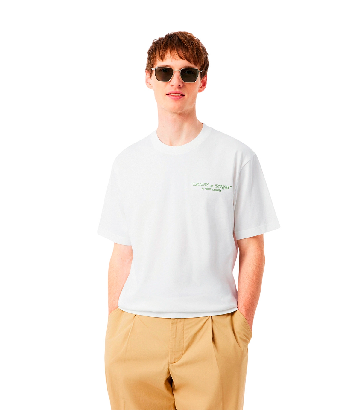 Lacoste - Camiseta Blanca para Hombre