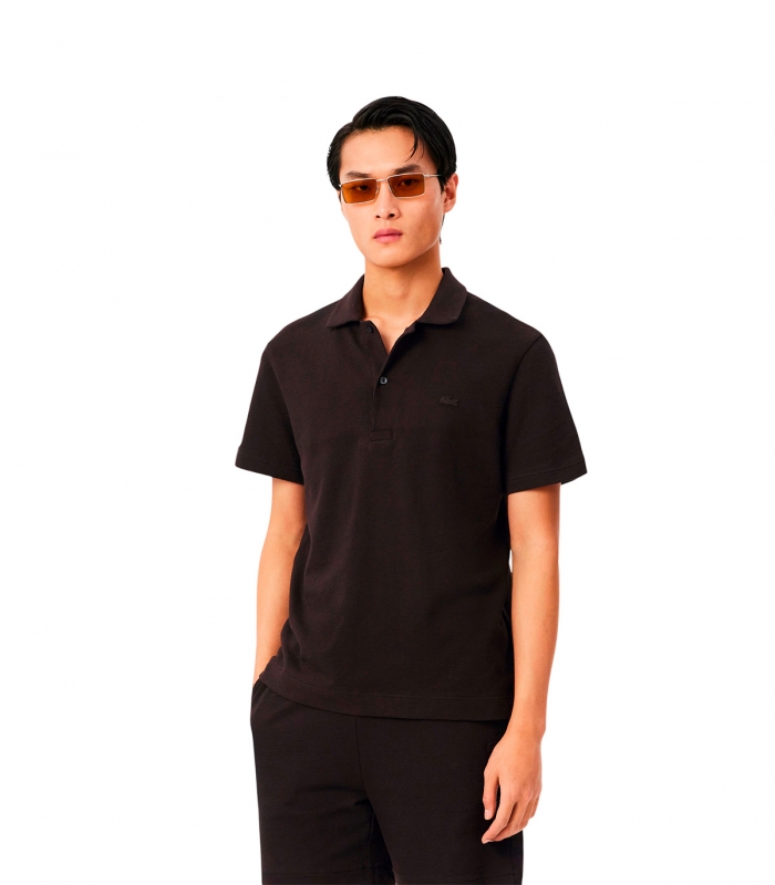 Lacoste - Polo de Corte Clásico Marrón Para Hombre