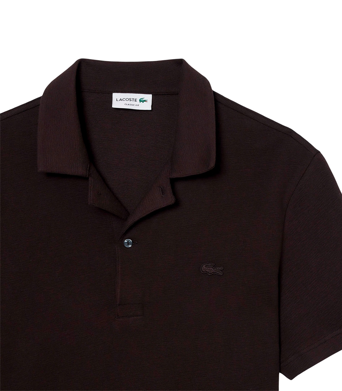 Lacoste - Polo de Corte Clásico Marrón Para Hombre