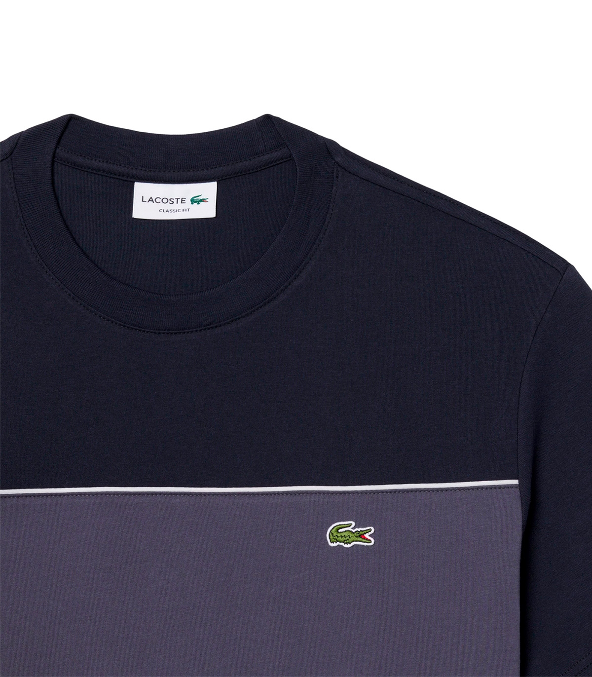 Lacoste - Camisa Gris y Negra Para Hombre
