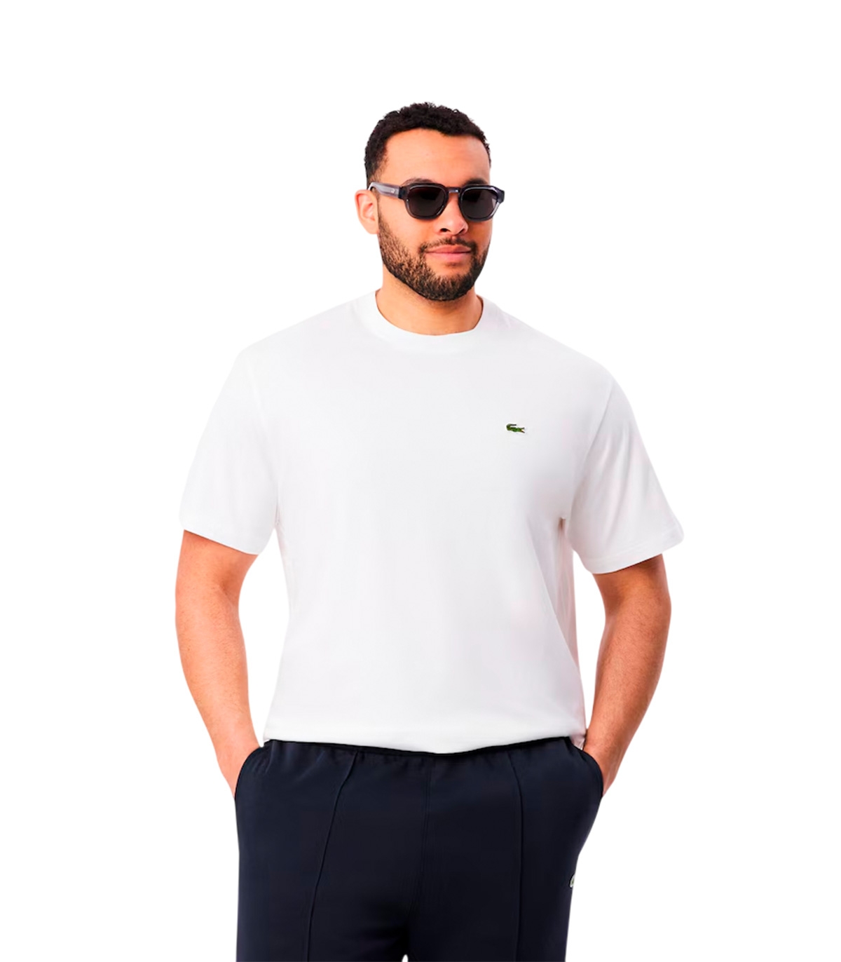 Lacoste - Camiseta Blanca Para Hombres