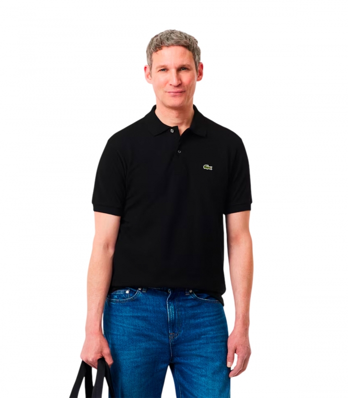 Lacoste - Polo Negro Clásico Para Hombres