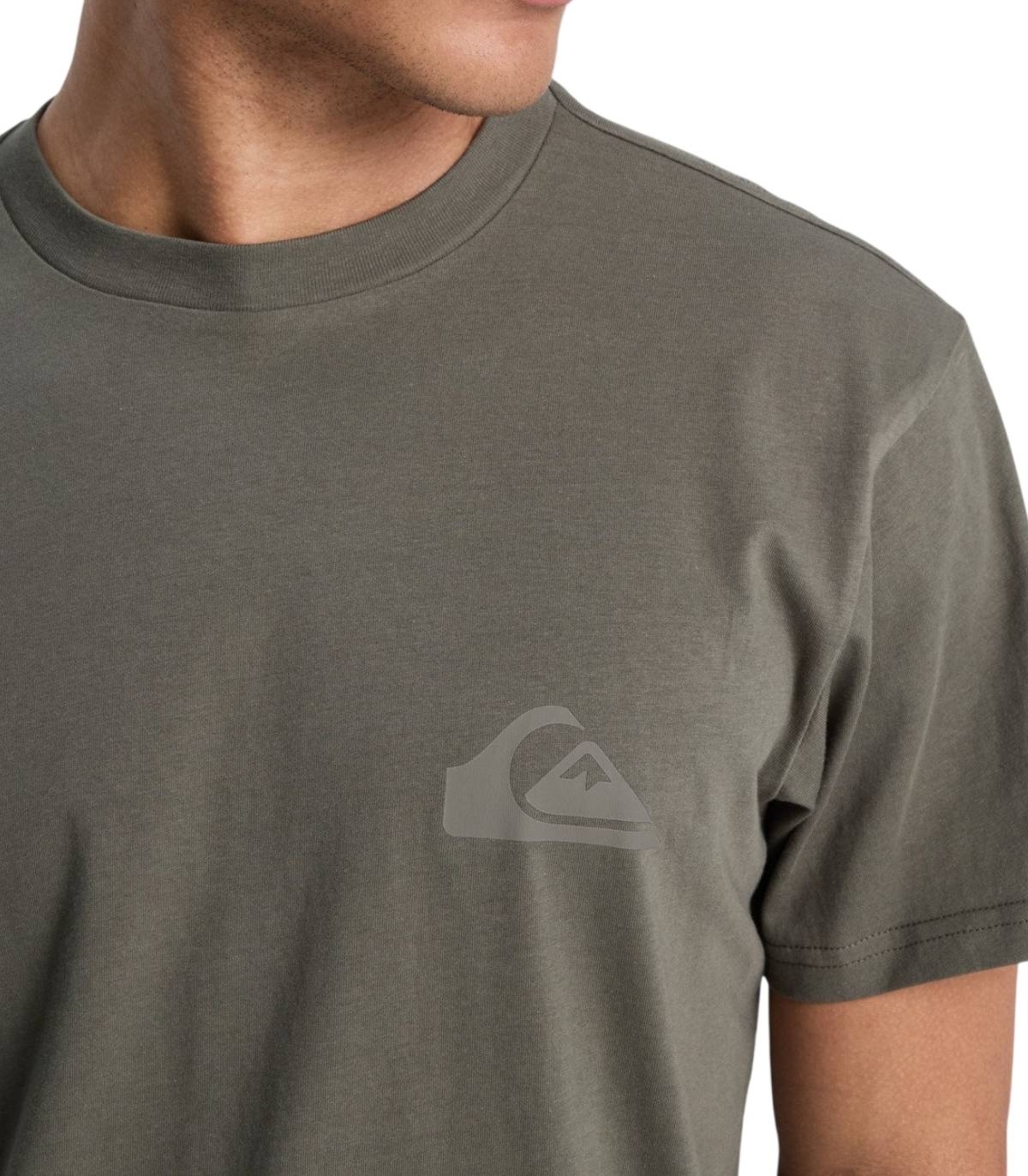 Quiksilver - Camiseta Gris para Hombre - Mini Logo